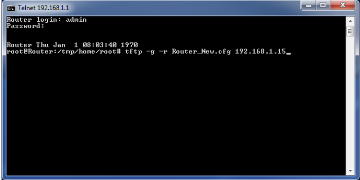 Siretta Router TFTP Configuration