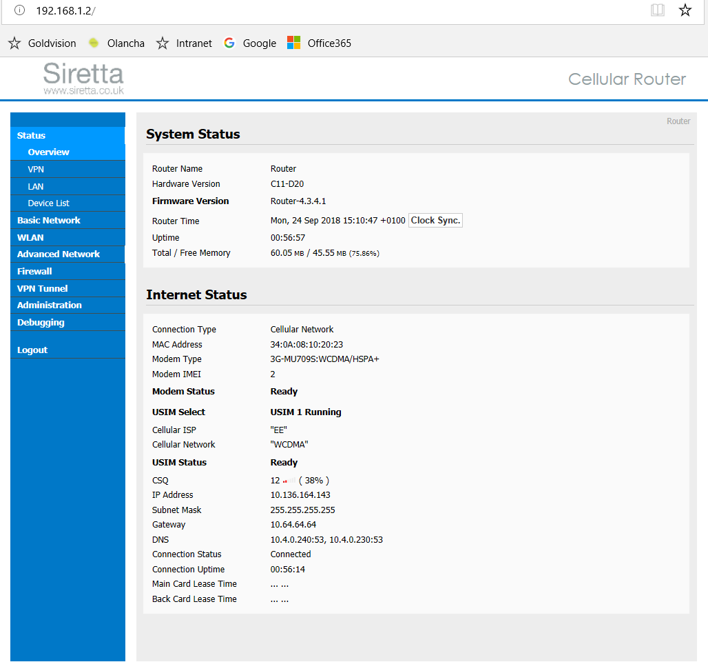 UPnP/NAT-PMP On A Siretta Router To Allow Discovery